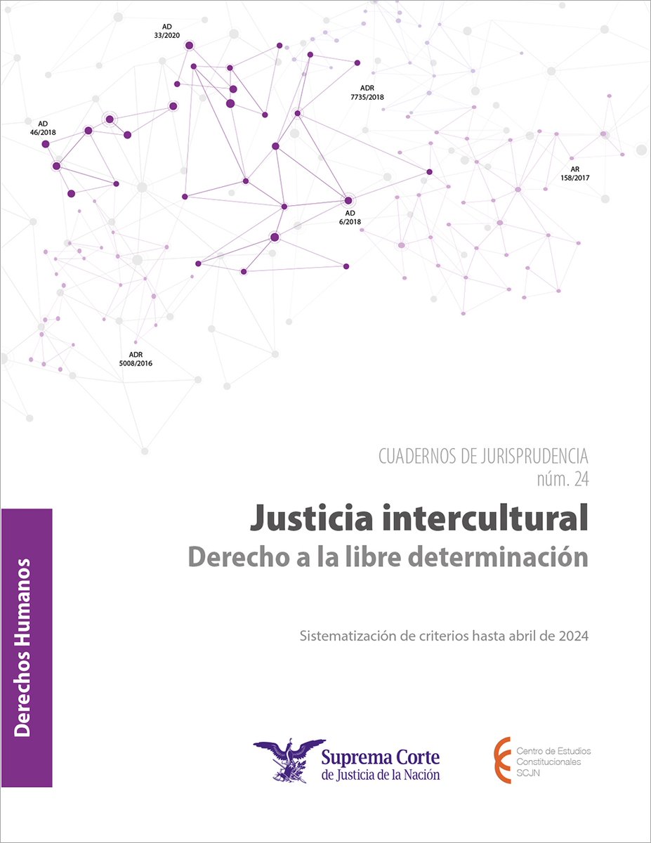 El derecho a la libre determinación de los pueblos indígenas es un pilar fun­damental en la construcción de un México que reconoce y respeta la diver­sidad cultural. 

Consulta o descarga gratis este nuevo #CuadernoDeJurisprudencia sobre el tema.

➡️ sitios.scjn.gob.mx/cec/editorial/…