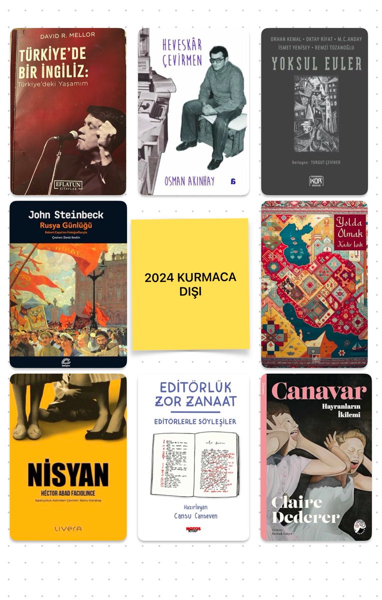 buyrunuz efenim. yıl sonu kitap değerlendirmem. zaten en çok sevdiklerimi ya yazıyorum ya da onları anlattığım bir video çekiyorum, yani çok bir sürpriz yoktur ama yine de derli toplu bulunsun bakalım.