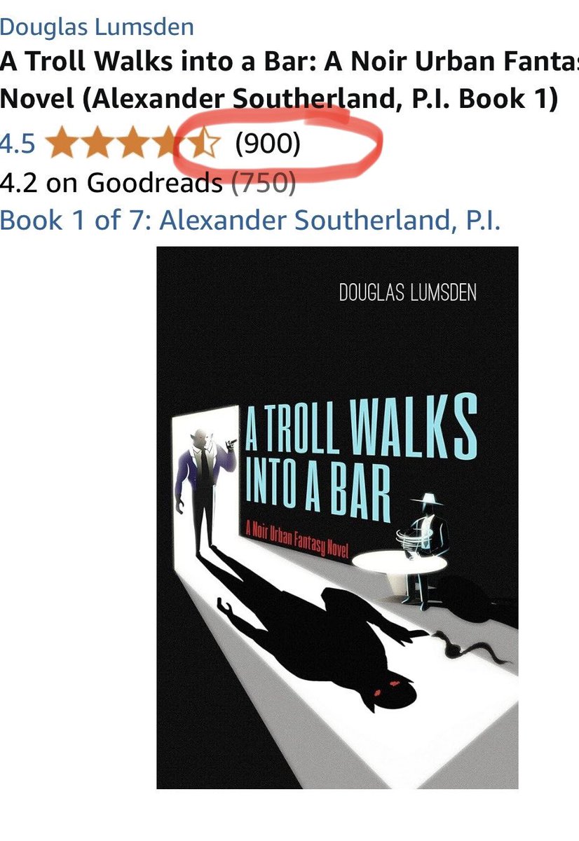 Is it uncool of me to celebrate the fact that A Troll Walks into a Bar just received its 900th rating on Amazon? It’s like, “899 was okay, but 900 sounds like so much more!” See the book that made me an author:

amazon.com/dp/B081LVHHLF