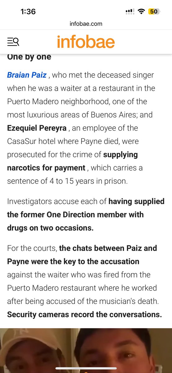YFJustice4Liam's tweet photo. Justice is being served for Liam!!  Ezequiel Pereira and Brian Paiz were imprisoned for the death of Liam Payne! and Roger Nores, Esteban Grassi and Gilda Marin, were officially accused, that is, they are no longer suspects but formally accused.

#JusticeForLiam #JusticeForLiamPayne #LiamPayne #LiamPayneForever