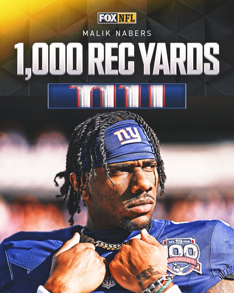 1,000 receiving yards in his rookie year 🔥

Nabers is just getting started.