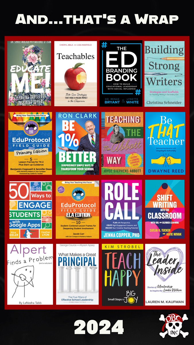 Dave Burgess (@burgessdave) on Twitter photo 16 book releases in 2024!! 12 from <a href="/dbc_inc/">Dave Burgess Consulting, Inc.</a> and 4 from IMpress!!
Super proud and honored to work with these amazing educators!!
#dbcincbooks #tlap #leadlap
<a href="/TaraMartinEDU/">Tara M Martin</a> <a href="/wenders88/">Wendy VanDyk</a> <a href="/gcouros/">George Couros</a> <a href="/alicekeeler/">Alice Keeler</a> <a href="/AllysonApsey/">Allyson Apsey</a> <a href="/lynettewsocial/">Lynette White</a> <a href="/DrRenaeBryant/">Dr. Renae Bryant</a> <a href="/TeachMrReed/">Dwayne Reed</a> <a href="/MrCarrOnTheWeb/">Mr. Carr on the Web</a> 16 book releases in 2024!! 12 from <a href="/dbc_inc/">Dave Burgess Consulting, Inc.</a> and 4 from IMpress!!
Super proud and honored to work with these amazing educators!!
#dbcincbooks #tlap #leadlap
<a href="/TaraMartinEDU/">Tara M Martin</a> <a href="/wenders88/">Wendy VanDyk</a> <a href="/gcouros/">George Couros</a> <a href="/alicekeeler/">Alice Keeler</a> <a href="/AllysonApsey/">Allyson Apsey</a> <a href="/lynettewsocial/">Lynette White</a> <a href="/DrRenaeBryant/">Dr. Renae Bryant</a> <a href="/TeachMrReed/">Dwayne Reed</a> <a href="/MrCarrOnTheWeb/">Mr. Carr on the Web</a>