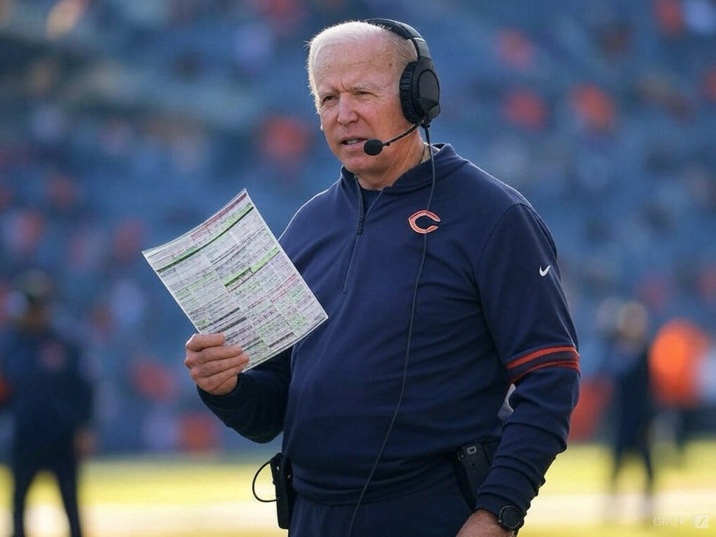 danielcoltun's tweet photo. Your 2025 Chicago Bears Head Coach. Wouldn’t put this past George McCaskey, Kevin Warren &amp; Ryan Poles.

He’s a leader of men. https://t.co/XpyEP6EdgS
