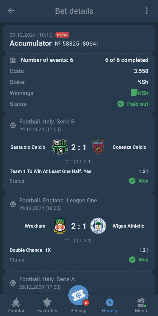 bradjrr's tweet image. 3 ODDS. WON ✅..

A tough day but we managed something, tomorrow we try again 

Register ✍️ shortclck.com/gabrielmo

Promocode:GABRIELMO