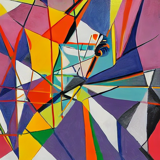 one_image_a_day's tweet image. #CubistHarmony #MusicalAbstraction #GeometricMelody