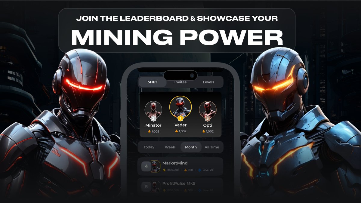 🏆 Compete with the community and climb the leaderboard. How far can you go? Level up, earn more, and claim your spot at the top! #HFTBot #Community #LeaderboardGoals #MiningMasters $HFT