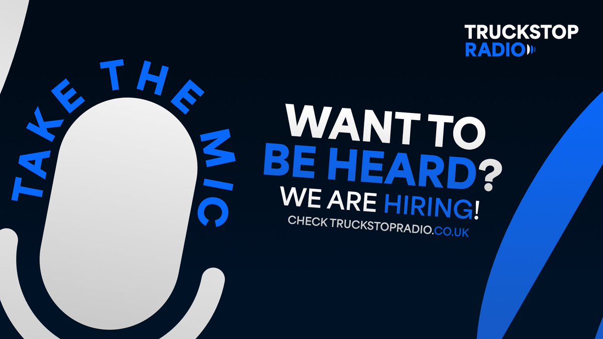 TruckStop_Radio's tweet photo. 🎙️Calling All Radio Enthusiasts!🎶

TruckStopRadio is on the lookout for vibrant Radio Presenters to join our dynamic team!🚛🎧

Whether you’re a seasoned pro or just starting, if you have a passion for music &amp; connecting with listeners, we want YOU!

Head over to our site today! https://t.co/bUm3sFKEbg