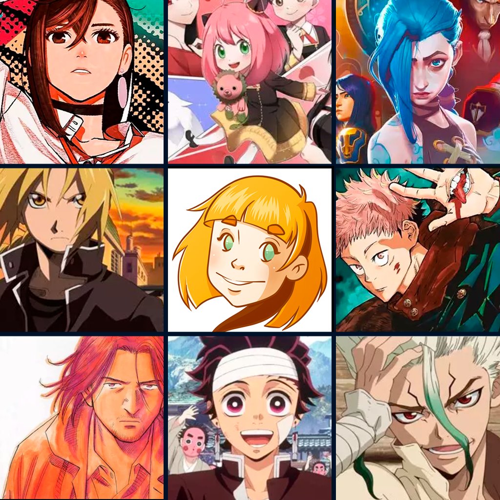 Hibi_'s tweet photo. and #2024 's series recap... with a lot of #mangas . 
Who would have guessed ? :p

#hibi #dandadan #spyfamily #arcane #fullmetalalchemist #monster #jujutsukaisen #demonslayer #drstone https://t.co/fWx5NCoEi8