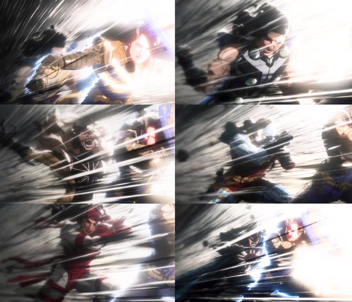 Captain Carter as Wolverine, Valkyrie, Sabretooth, Deathlok, Elektra and Black Knight in the finale of ‘WHAT IF…?’ Season 3.