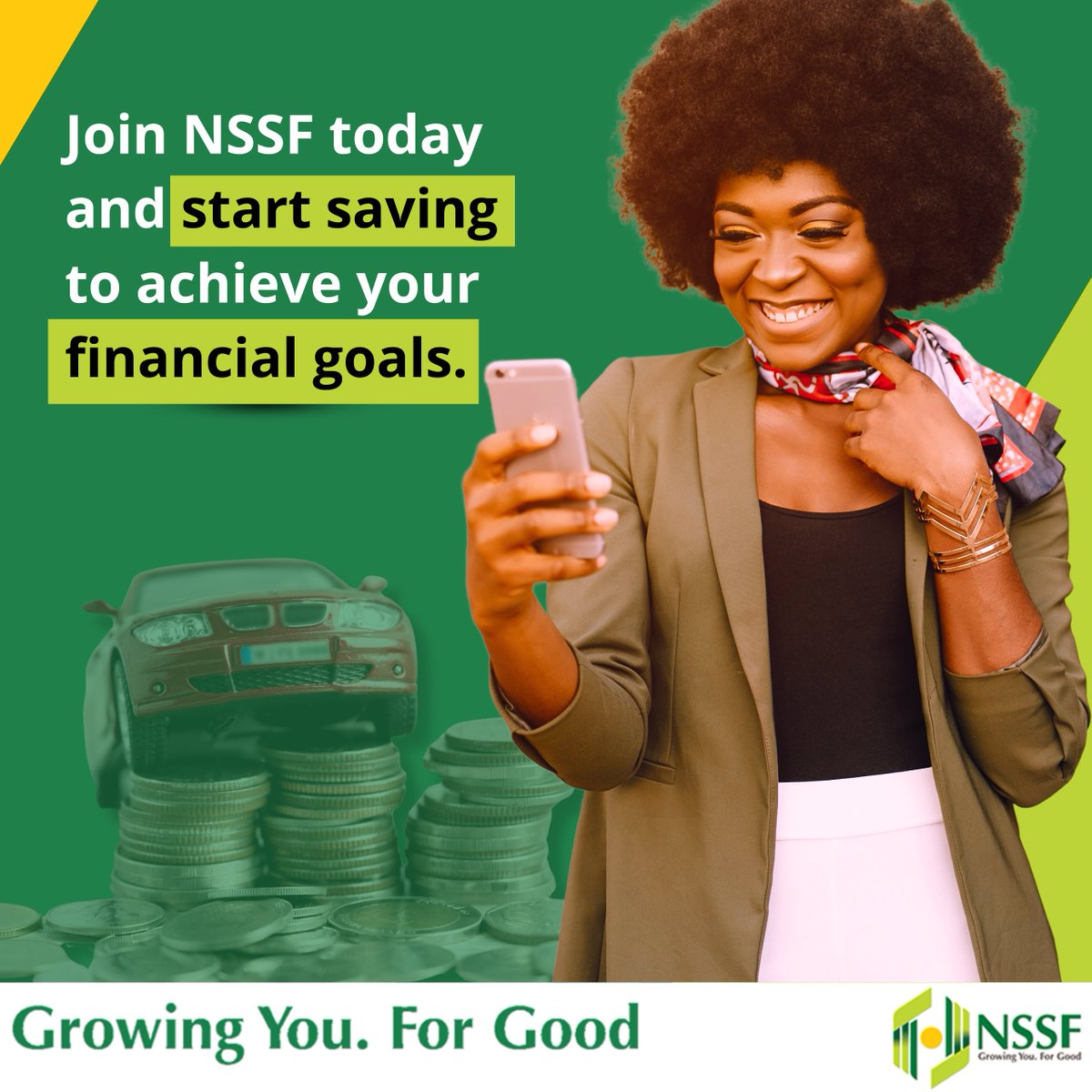 NSSF_ke's tweet photo. 2024 is done and dusted. Do not give up if you did not achieve your savings goal this year. You can still start today. Dial *303# to join NSSF. 
#LeavingNoOneBehind https://t.co/uAwwqxBBRL