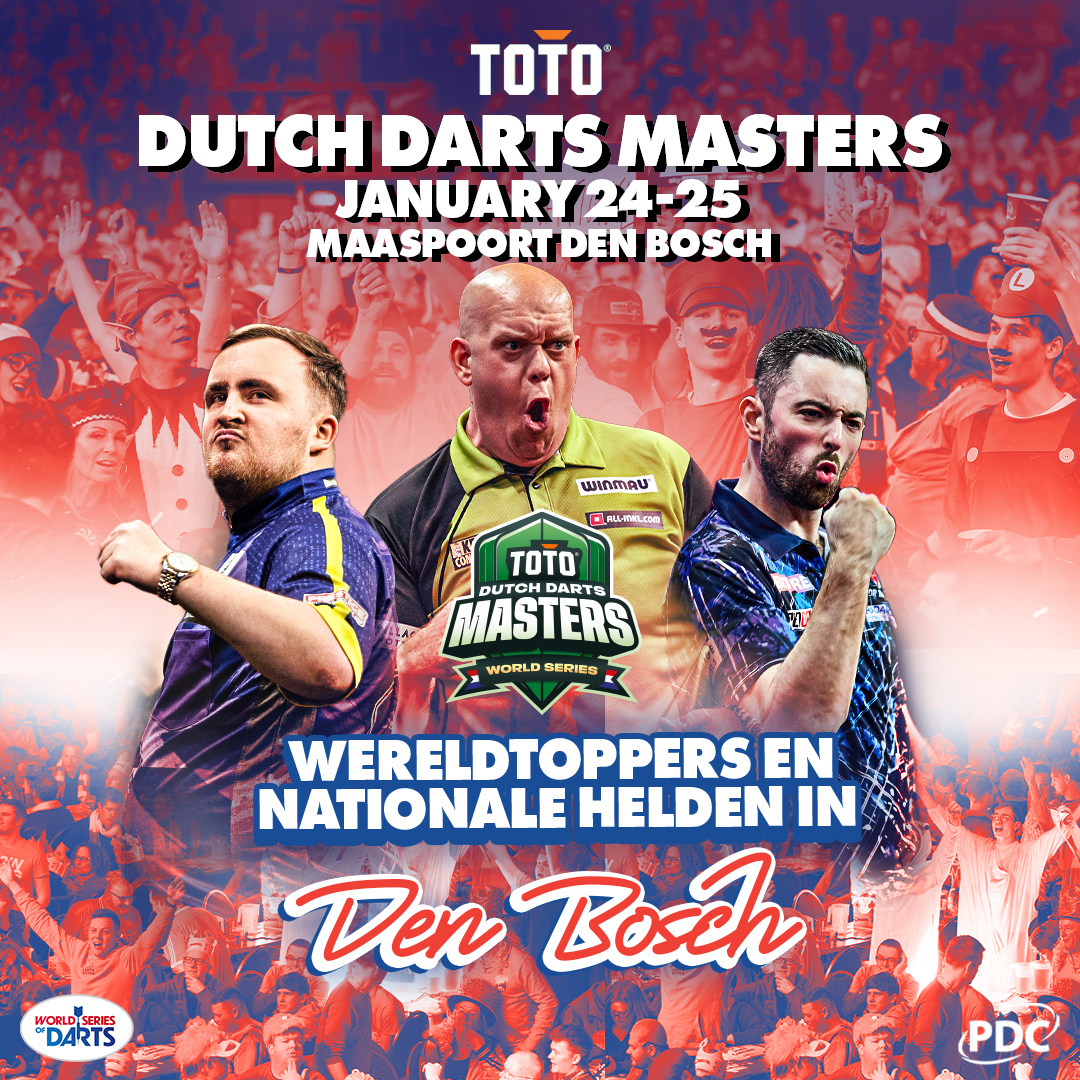 🇳🇱Looking to join us in Den Bosch? The Toto Dutch Darts Masters is almost sold out! 

Grab a ticket quick 👉bit.ly/DDM25