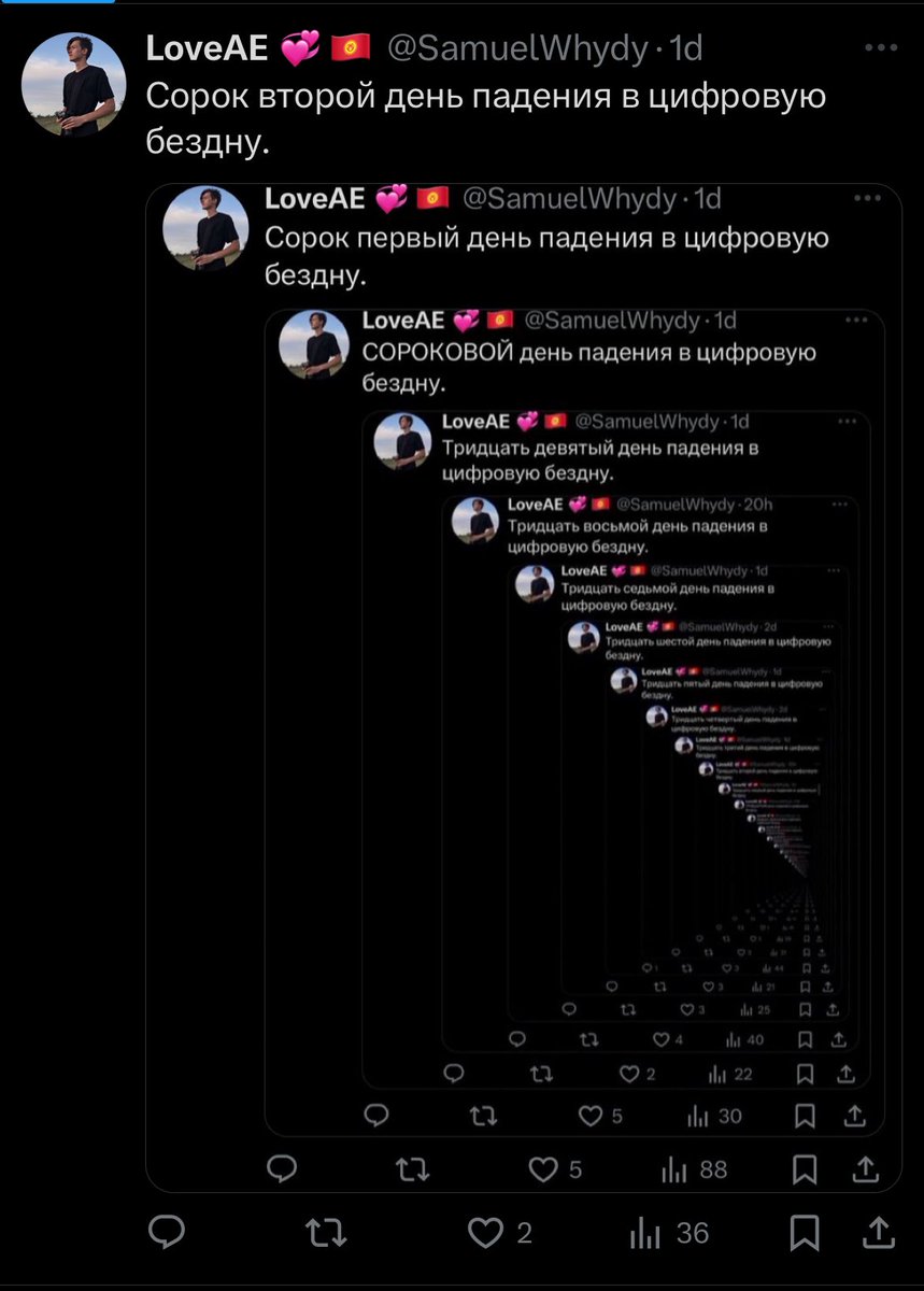 Сорок третий день падения в цифровую бездну.