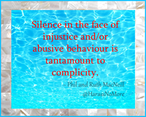 HarassNoMore's tweet photo. Our Take On: #injustice #abusiveness
#Silence when one is witness to unjust or abusive behaviours isn't golden. Change is impossible unless more individuals find the courage to take a stand against abusers at all levels of society. https://t.co/nQ65GwqNlp