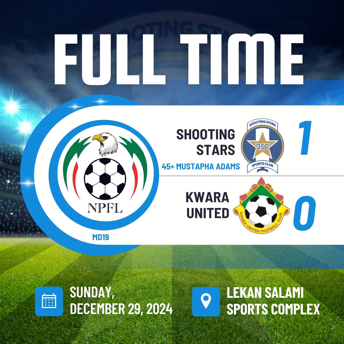 ShootingSc's tweet photo. Perfect December completed✅

Another win plus clean sheet💪 https://t.co/4FWLMYKt41