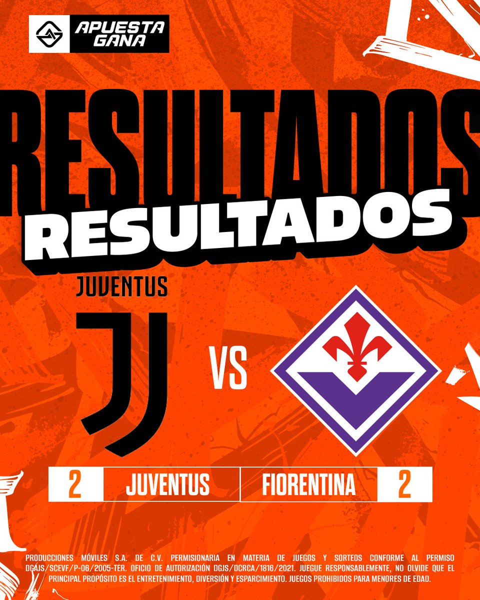 ¡PARTIDAZO! 🔥⚽️🔥 En duelo de volteretas, Juventus y Fiorentina se quedan con un empate que poco les sirve en su búsqueda por puestos de #ChampionsLeague.

Thuram marcó doblete para la Juve, Kean y Sottil igualaron por la Fiore. #SerieA