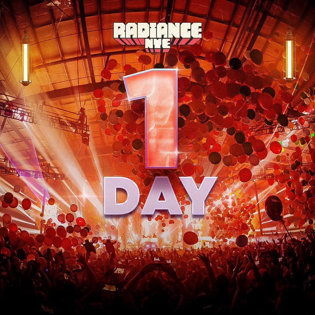 RadianceNye's tweet photo. 1 MORE DAY! YOU READY? WE ARE, AND WE CANNOT WAIT TO SPEND OUR FINAL MOMENTS WITH YOU 🩵🎊

🎟️: https://t.co/2nYi5nQC1T https://t.co/hnb7tGoOnR