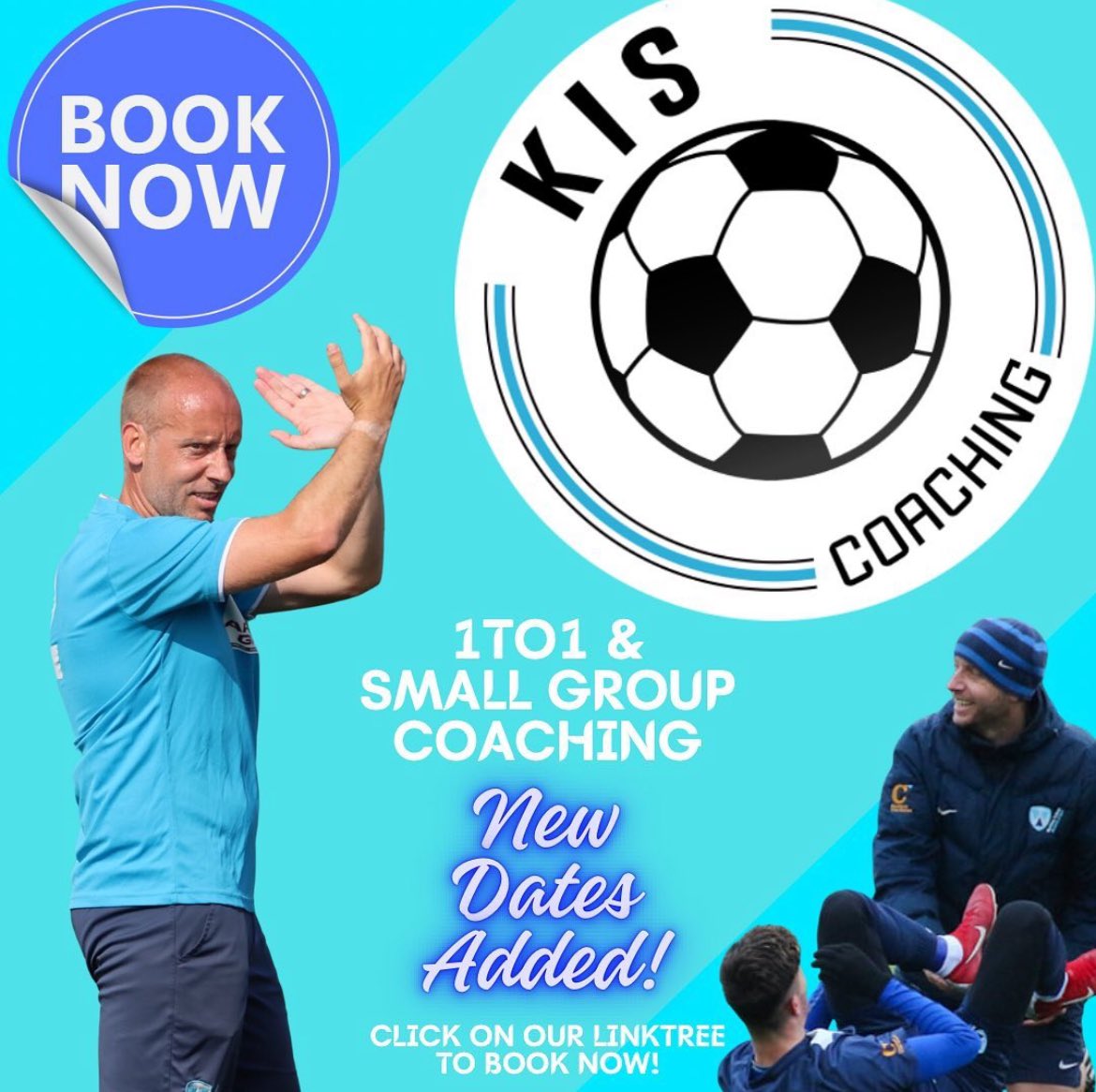 FEBRUARY &amp; MARCH dates <a href="/KISfootball/">KISfootballcoaching</a> are now LIVE 🤩

Last time out sessions SOLD OUT within 2️⃣ hours 😮 💪⚽️

So if you want to book a session 😃 get in touch via our booking form 📝 📱 

Check out our ⛓️🌳 in our BIO 💪

#coaching #coacheducation #onetoone #smallgroup #football
