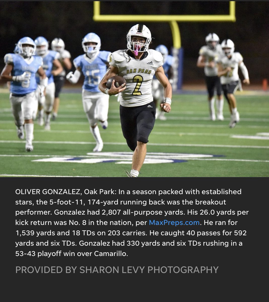 Congratulations to <a href="/OliverRG207/">Oliver Gonzalez</a> !
<a href="/vcspreps/">VCS Preps</a> <a href="/OPathletics/">Oak Park Athletics</a> <a href="/Tarek_Fattal/">Tarek Fattal</a> <a href="/latsondheimer/">eric sondheimer</a> <a href="/haleymsawyer/">Haley Sawyer</a> <a href="/NavyFB/">Navy Football</a> <a href="/NavyFBrecruit/">Navy Football Recruiting</a> 
📸 <a href="/S_LevyPhoto/">Sharon Levy</a>