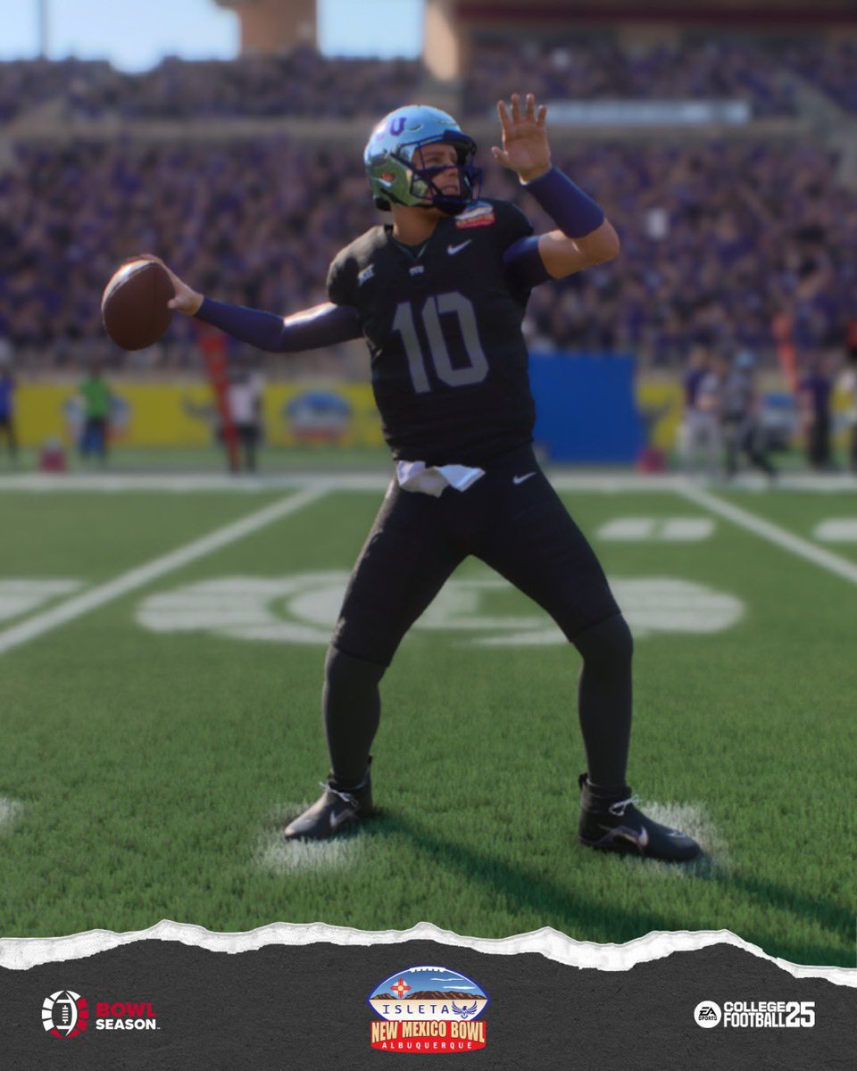 Bowl Season (@bowlseason) on Twitter photo .<a href="/TCUFootball/">TCU Football</a> took home the win at the <a href="/NMBowl/">Isleta New Mexico Bowl</a> ending the season with a four-game winning streak ๐ณ
<a href="/EASPORTSCollege/">EASPORTSCollege</a> .<a href="/TCUFootball/">TCU Football</a> took home the win at the <a href="/NMBowl/">Isleta New Mexico Bowl</a> ending the season with a four-game winning streak ๐ณ
<a href="/EASPORTSCollege/">EASPORTSCollege</a>