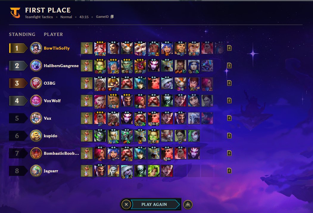 Bow_Tie_So_Fly's tweet photo. #TFT Players, what's the highest you've gotten your damage on a carry before? Just hit a new personal best. 85k with Lone Hero + Mage Armor Lux. #LoneHeroLux #RiotGames #DamageRecord https://t.co/gcUnIEtmRI