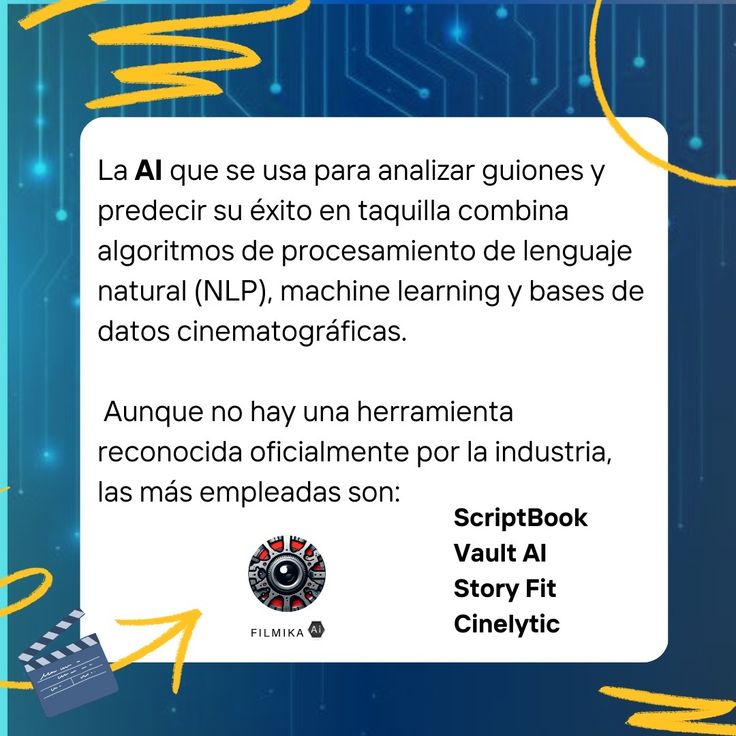 FilmikaMedia's tweet photo. ¿Sabías que la inteligencia artificial puede analizar miles de guiones en minutos para predecir cuáles tienen más potencial de éxito en taquilla? 

🔗 Sigue a Filmika AI para más datos y curiosidades sobre cine y tecnología.
https://t.co/rIkAUZSnvZ
#AI #Cinema #Telegram https://t.co/Dz24q3Raou