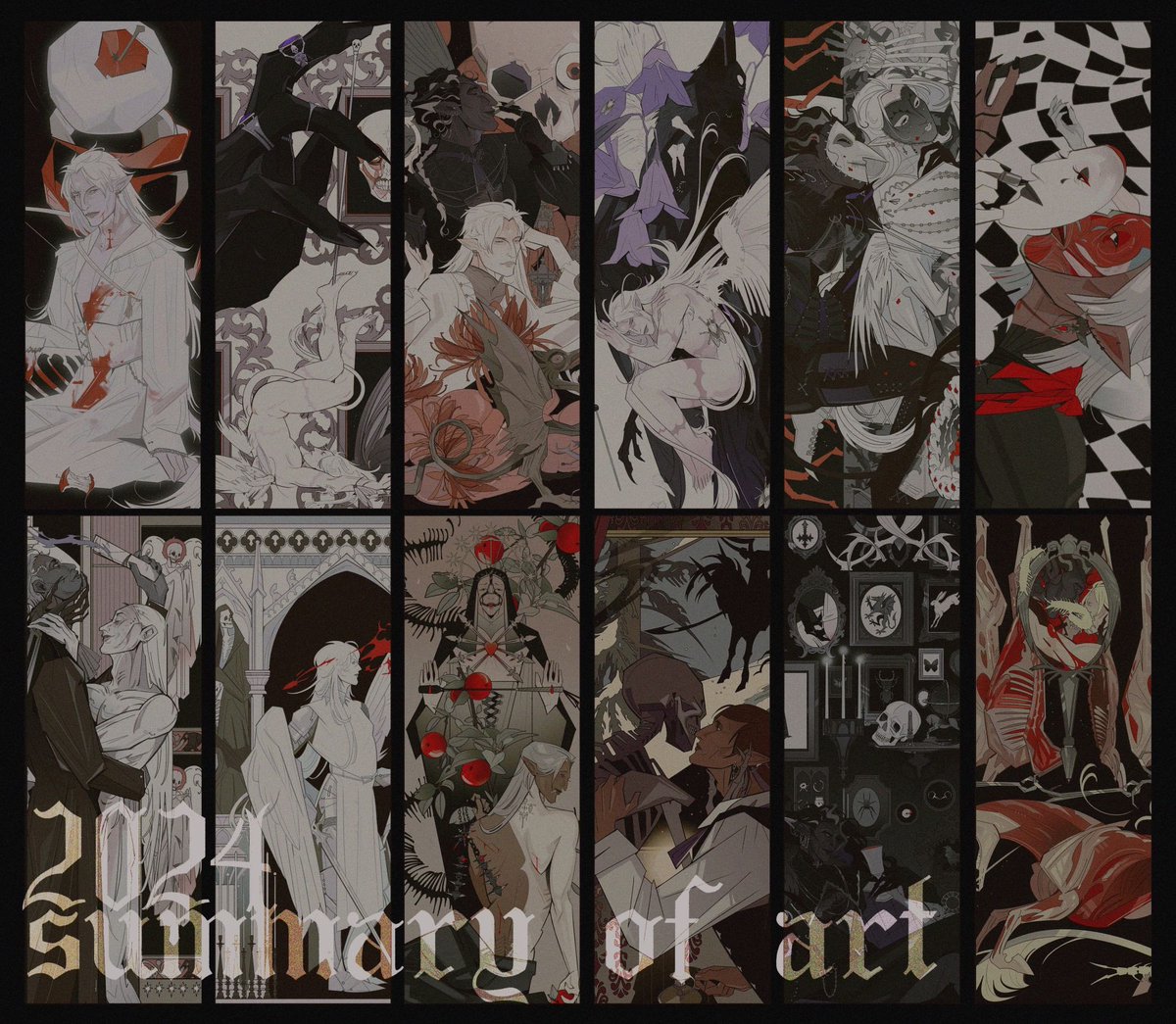 rough year I wasn’t sure I’d live to see the end of ; but I did, &amp; made art all the while. here’s to survivance 🩸