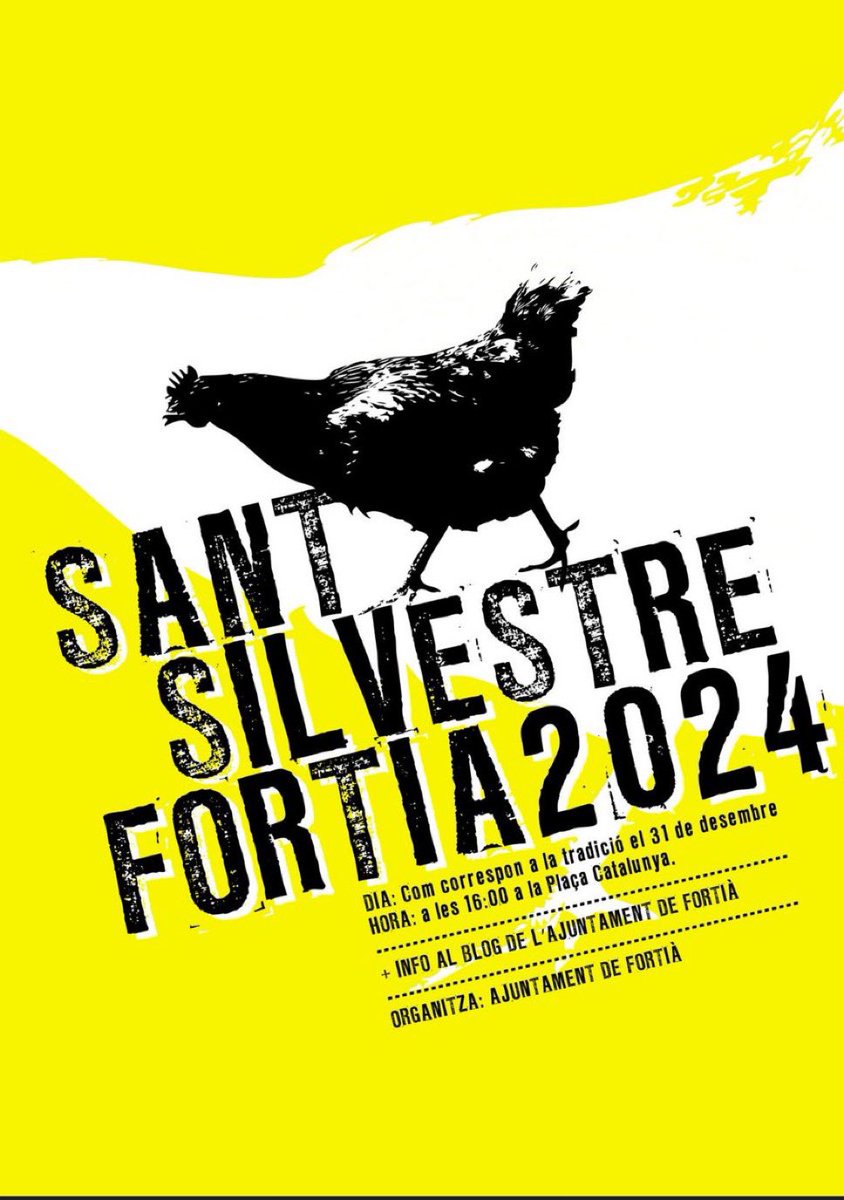 AGENDA. Fortià celebrarà dimarts la tradicional Cursa de Sant Silvestre, la més “patxanguera” de l’Empordà. Sortida a les 4 de la tarda.