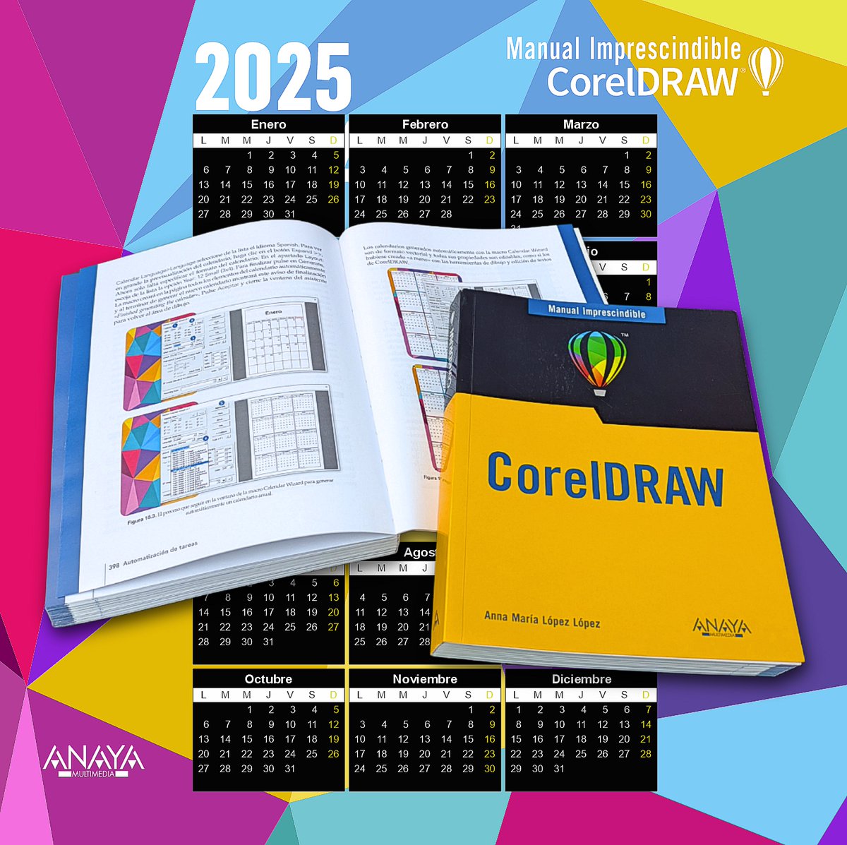 LibroCorelDRAW's tweet image. 📅¿Necesitas urgentemente un diseño de calendario para el 2025 totalmente personalizado? 
En el libro -Manual Imprescindible de CorelDRAW -librocoreldraw.com 
te explicamos cómo hacerlo en un par de minutos gracias a la automatización de tareas de #CorelDRAW 
#diseñografico