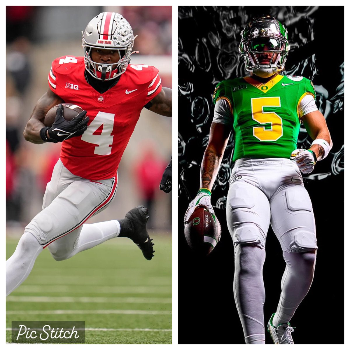 WillCDillard's tweet photo. The @rosebowlgame has the ultimate color on color opportunity https://t.co/6ePSq16PWK