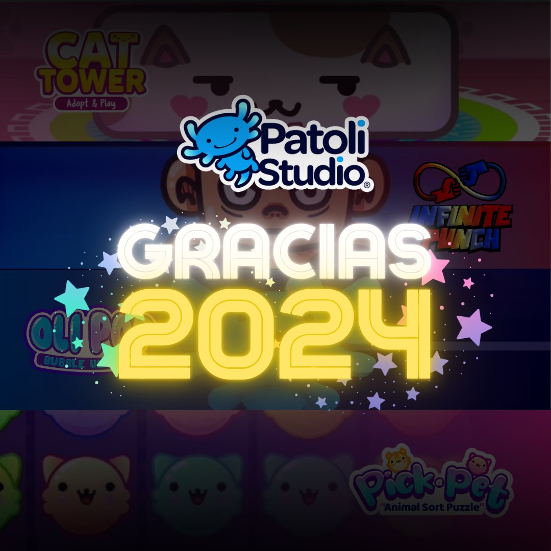 🎆✨ ¡Feliz Año Nuevo 2025 de parte de Patoli! ✨🎆

Gracias por acompañarnos en este increíble viaje gamer durante 2024. 🎮❤️
Este nuevo año nos inspira a seguir creando mundos mágicos, desafíos divertidos y experiencias inolvidables para ustedes. 🐾✨
#patoli