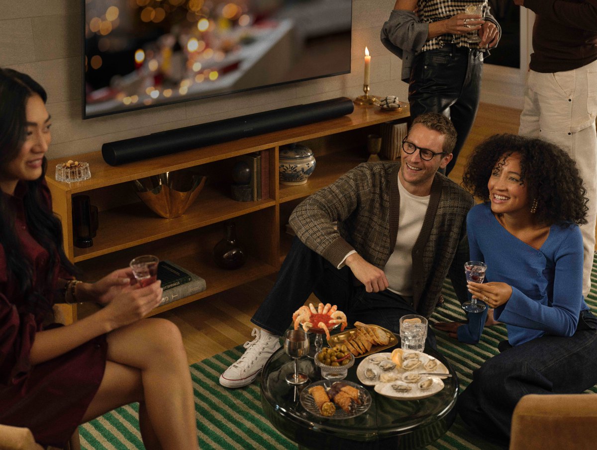 Sonos bring you sound beyond surround with the ultimate smart soundbar: Sonos Arc Ultra. With Dolby Atmos, Arc Ultra brings sound to life with sensational definition and envelops you in a mind-blowing 9.1.4 spatial audio experience.