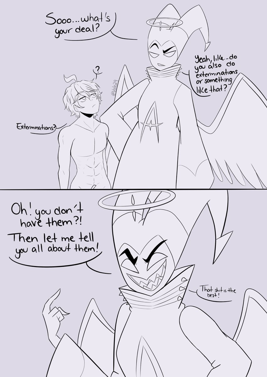 Vale29artz's tweet photo. Finalmente hice la interacción entre estos dos 🌿🎸
Me gusta pensar que el Adán de Shuumatsu intentaría enseñarle al de Hazbin cómo ser un buen padre 😅
#HazbinHotel #HazbinHotelAdam #Shuumatsunovalkyrie #RecordofRagnarok #終末のワルキューレ https://t.co/OHiRmNYFnP