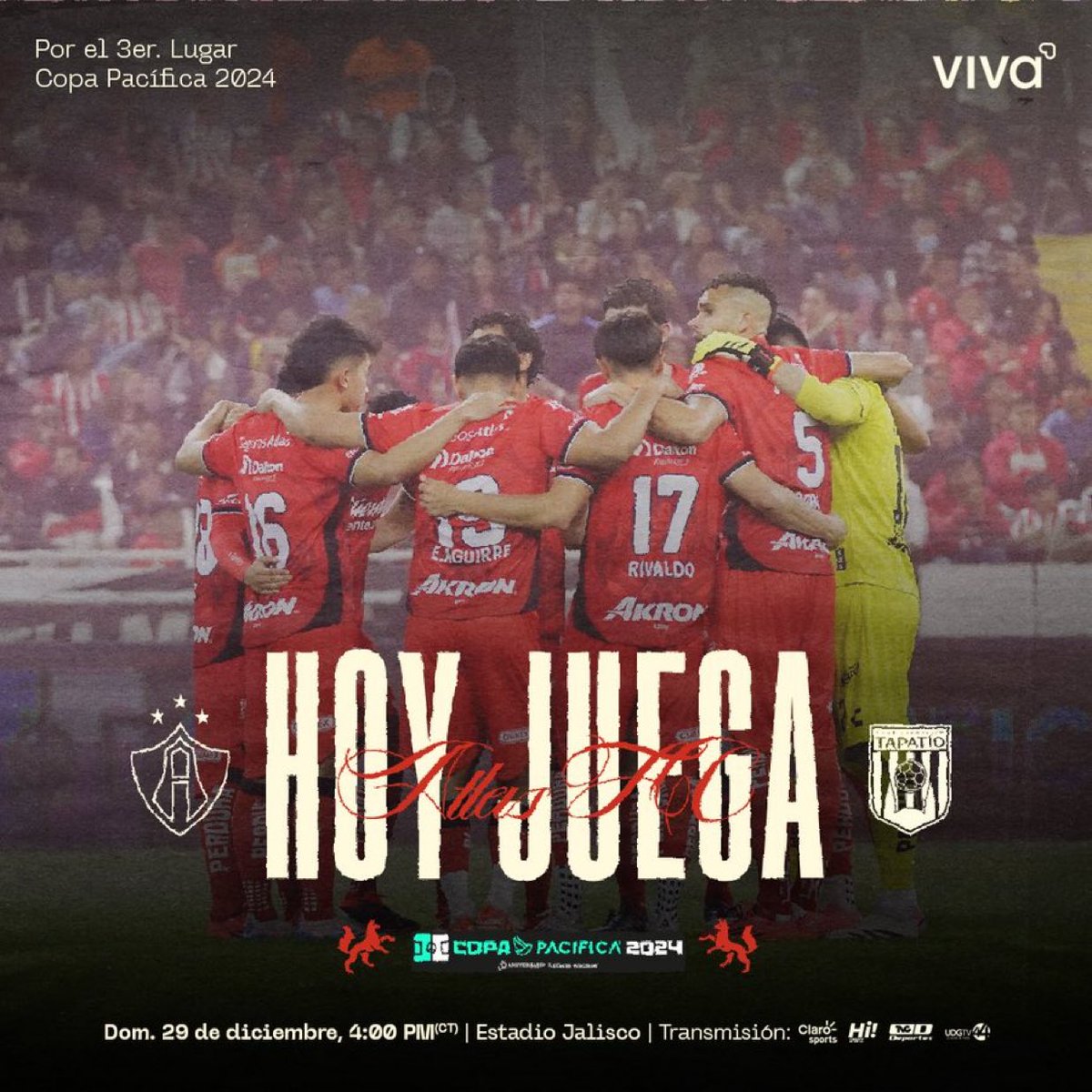 AtlasFC_en's tweet image. It’s a Rojinegro GAMEDAY! 🔴⚫️

La Academia will have its 3rd game of #PretemporadaRojinegra prior to their CL25 with @VivaAerobus 🦊

See you  at,  El Jalisco! 🏟️