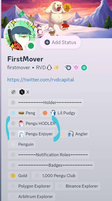 A new role has been added for $pengu holders! If you hold over 250,000 ...