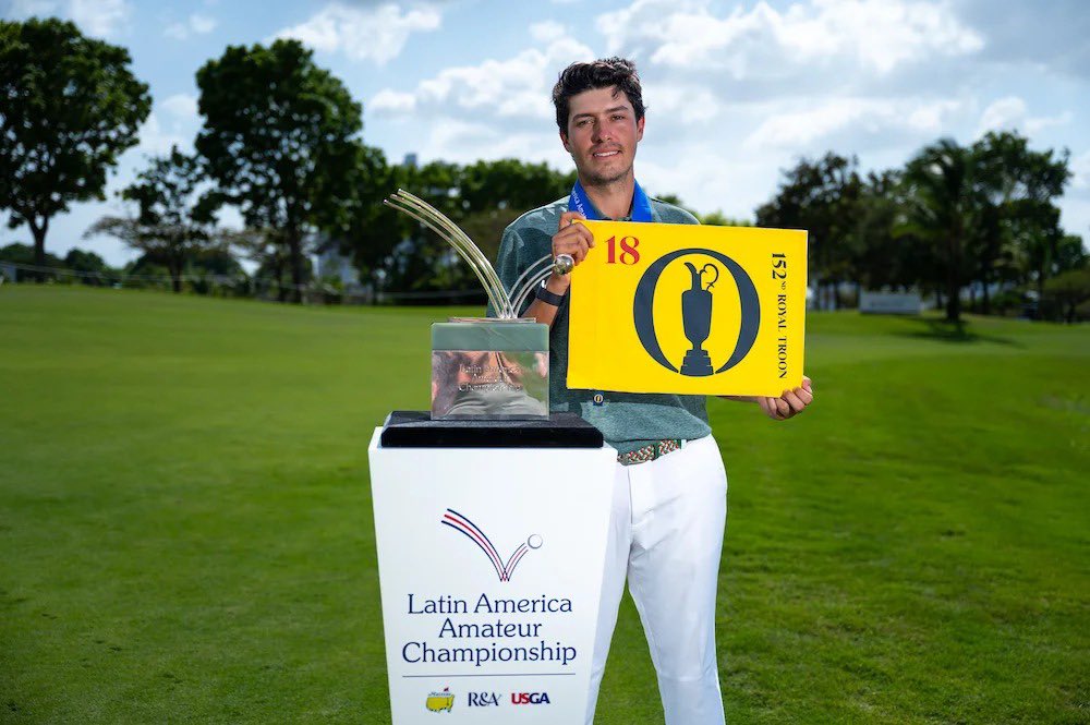 Faltan pocos días para una nueva edición del <a href="/LAAC_Golf/">Latin America Amateur Championship</a> ⛳🏆

Mientras tanto te mostramos una galería de campeones históricos; <a href="/joaconiemann/">joaconiemann</a> (2018), <a href="/BolaOrtiz15/">Alvaro Ortiz</a> (2019), <a href="/MateofdeoMateo/">Mateo Fernandez de Oliveira</a> (2023) y <a href="/DelafuenteGolf/">delafuente_golf</a> (2024).