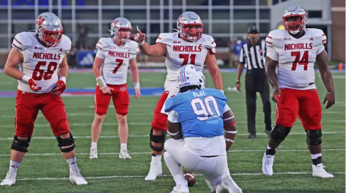 JohnathanAshl's tweet image. Blessed to receive an offer from Nicholls state #AGTG @CoachShow56 @GMC_Football @JUCOFFrenzy @JuCoFootballACE