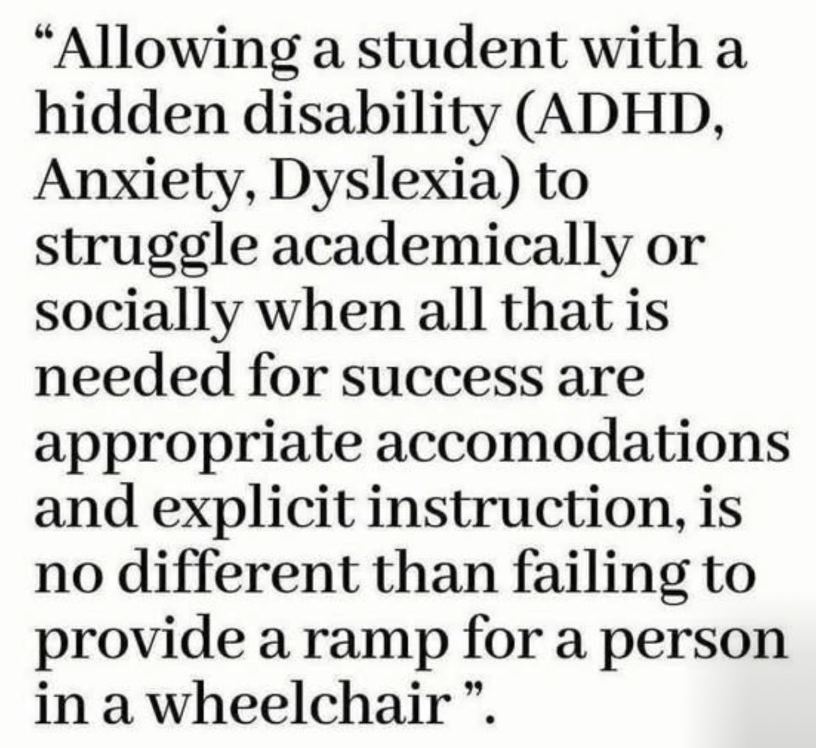 Absolutely this! 👇#InvisibleDisabilities #Autism #ADHD #Dyslexia #Anxiety