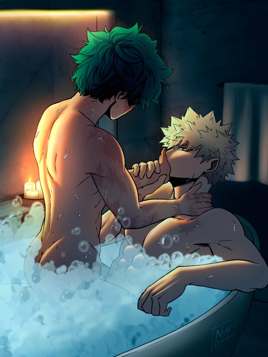 NyxDrawhine's tweet photo. Bath time 🧡💚
#bkdk #katsudeku https://t.co/QRZAHyawL3