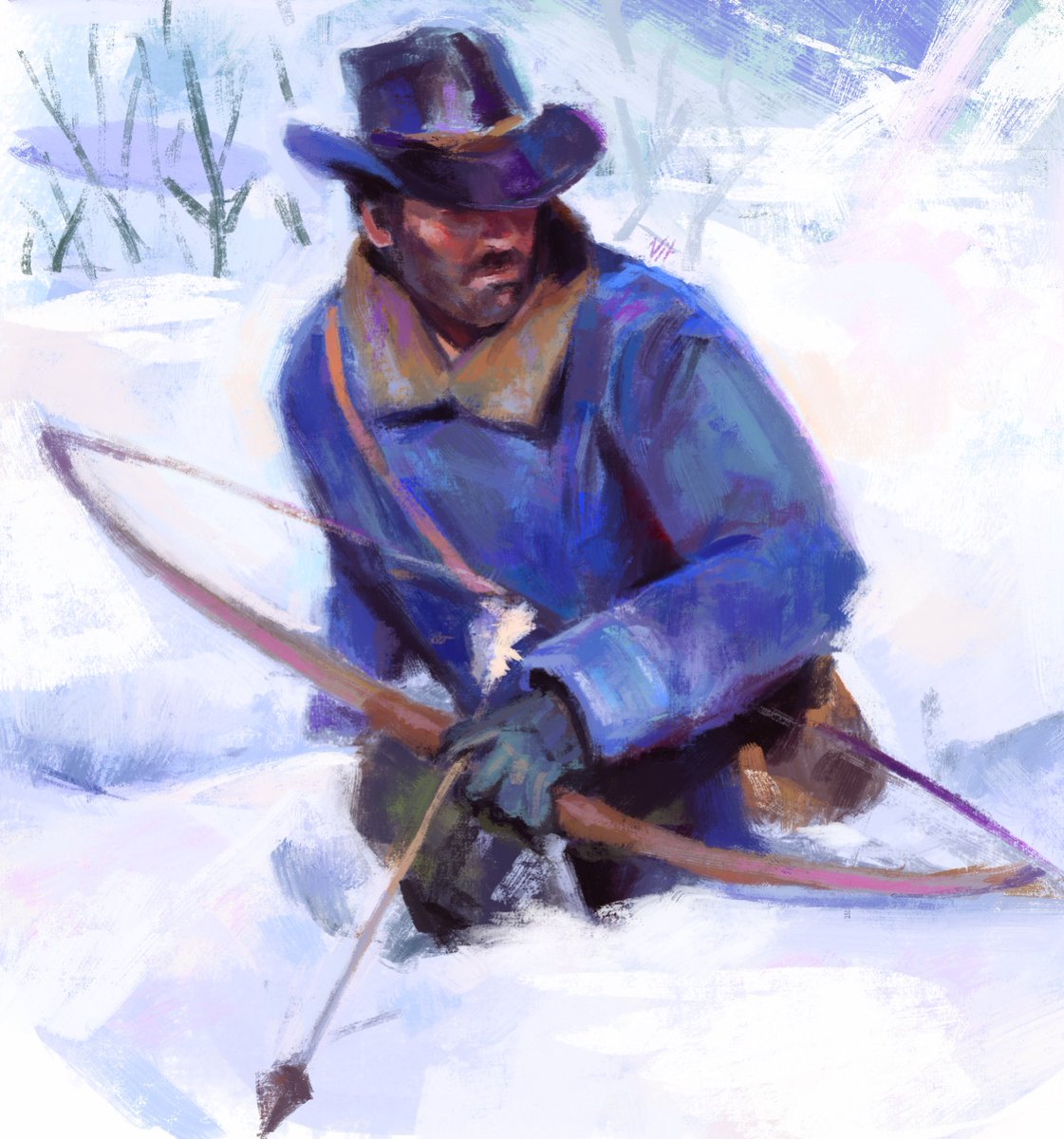 Drawing Colter always saves me from artblock
Tried a different technique today just for funsies :)