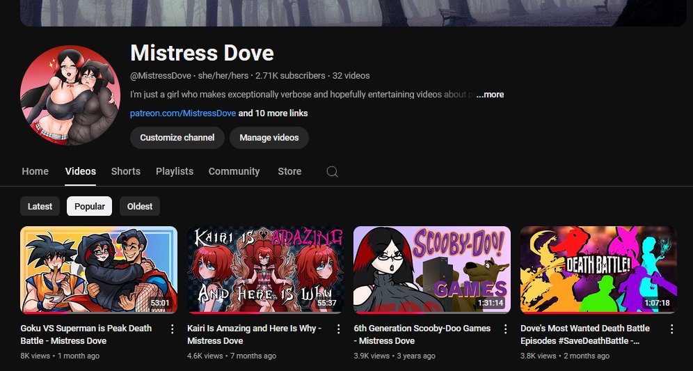 captaintaco2345's tweet photo. Hey @TeamYouTube @YouTube Please explain to me exactly why my friend @TheMistressDove got her channel deleted. Because you never gave her an example of how she violated your terms https://t.co/6BHjvvbP5t