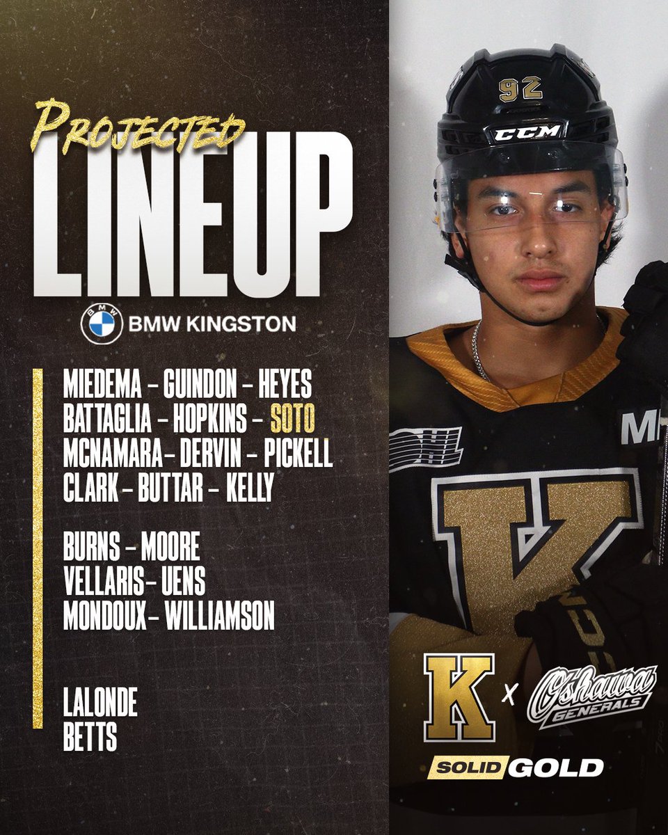 KingstonFronts's tweet photo. Hey Fronts fans... we missed you😊

KINGSTON FRONTENAC HOCKEY IS BACK TONIGHT IN OSHAWA😤

#SolidGold | @BmwKingston https://t.co/kwB11kmxOd