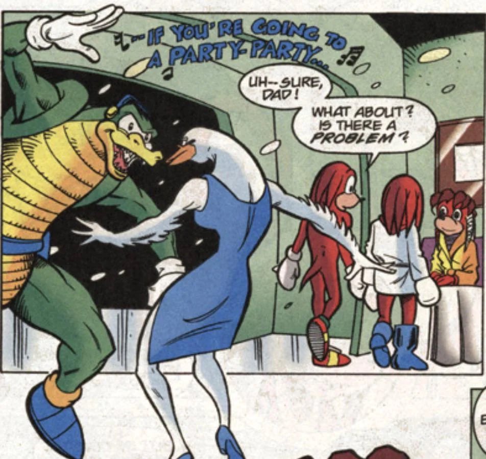 guywiththepie's tweet image. "Sonic is basically American because it's less popular in Japan, we don't even need Japanese writers at this point"

Sonic's track record when westerners are left to their own devices and aren't adapting Japanese-written stories: