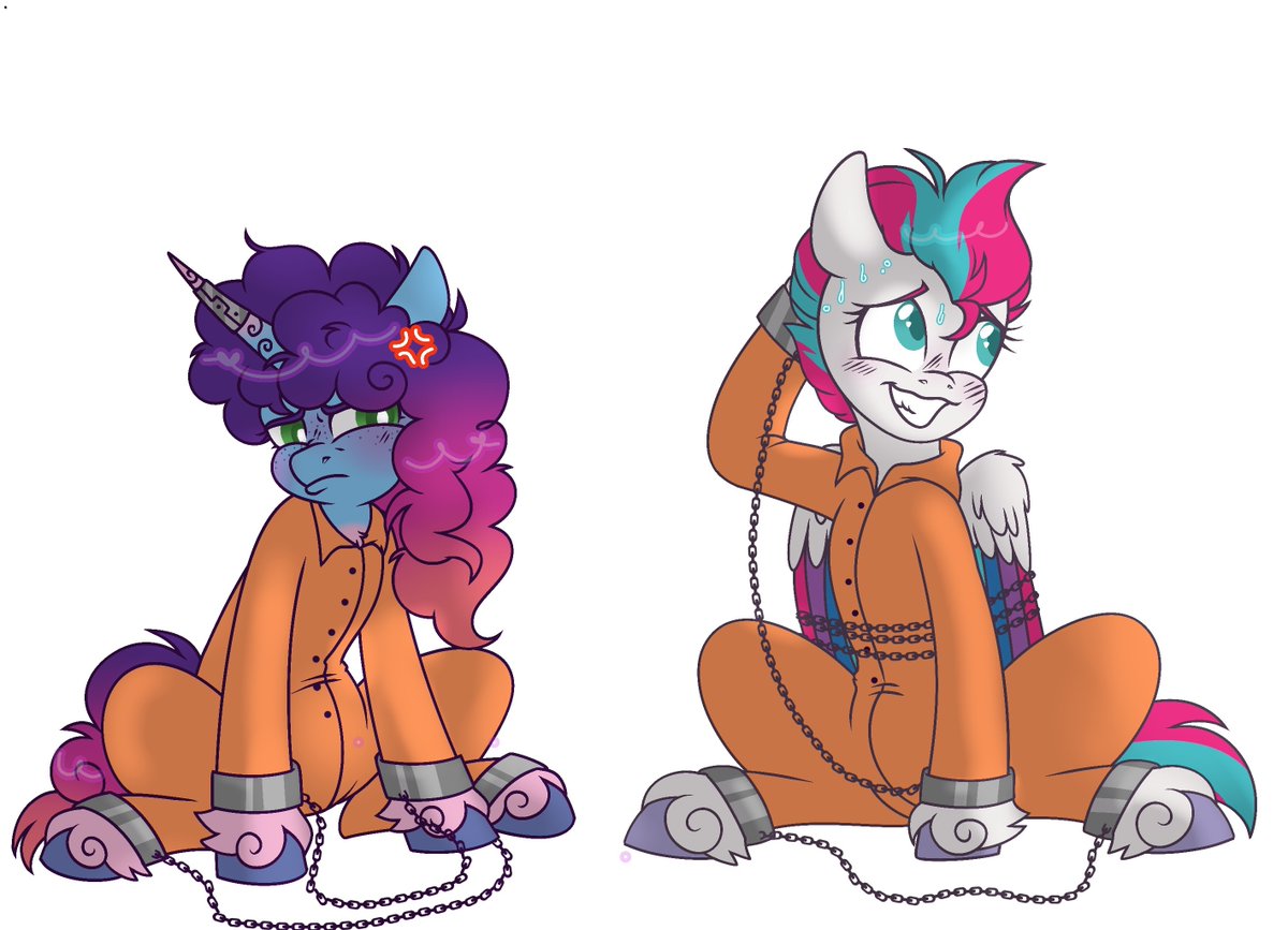 Shackled Misty Brightdawn and Zipp Storm done by _bunnyc4ke_