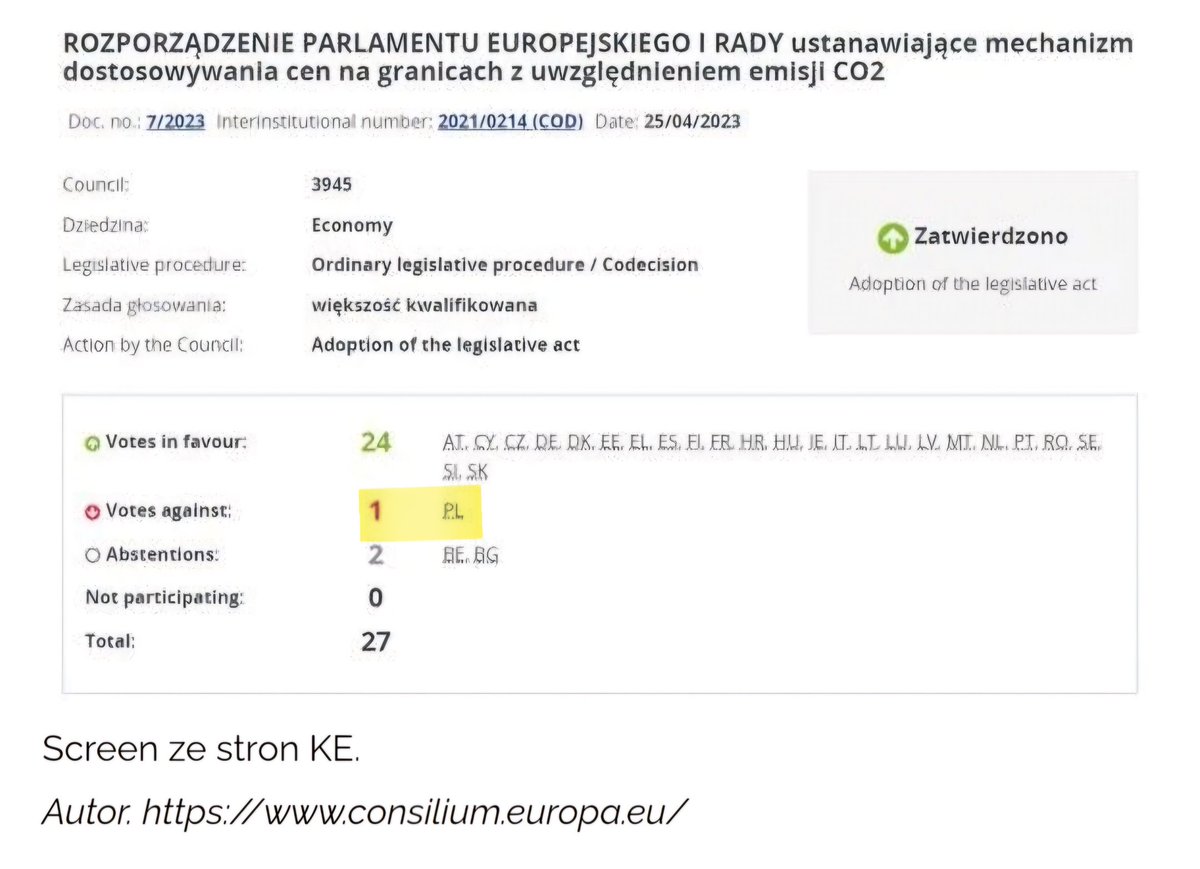 DudeOfPoland's tweet image. Wbrew durnej propagandzie konfederackich onuc, Polska (rząd) blokowała jak tylko mogła elementy #FitFor55... 
Jezus Pan i Konfederację też. 
#KonfaPOjednoZŁO