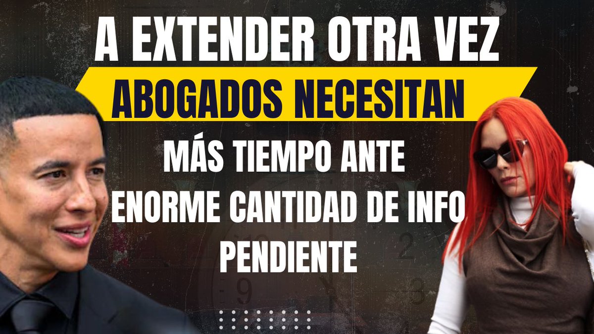 jayfonsecapr's tweet photo. Abogados pidieron más tiempo. Sí han estado Mireddys y la hermana cooperando para pasar las corporaciones a la administración de Daddy Yankee, pero al parecer falta mucho por intercambiar y los abogados de Yankee le informan al tribunal que necesitan más tiempo. Piden hasta mañana.

💔Recuerden, este caso no tiene que ver con la separación de bienes ni con el divorcio. Este caso solo es para que Yankee pueda continuar administrando su negocio El Cartel Records y Los Cangris Inc. Los otros asuntos del divorcio se verán en otros procesos confidenciales.