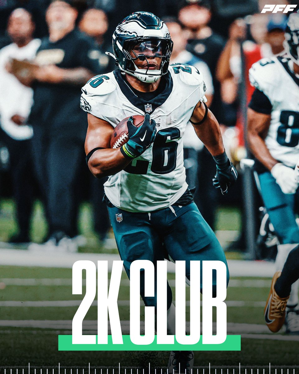 Welcome to the 2000 yard club, Saquon Barkley 🙌