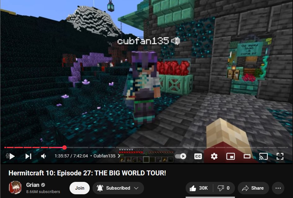 Wassup_im_E's tweet photo. were all watching Grian's world tour right now where are we at

i just reached Cub https://t.co/bb4eNntqUx