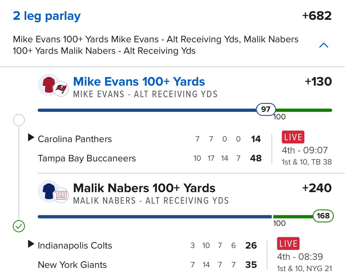 BombSportsPicks's tweet photo. Cmon give Evans another reception! https://t.co/5Mia8XhEhz