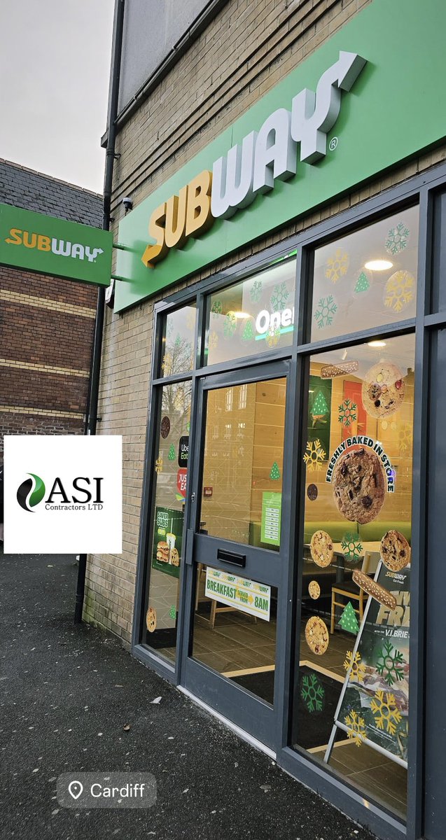 ASIContractors's tweet photo. Subway Cardiff North Road handed over and reopened last week - Fresh Forward remodel completed #Subway #ASIContractors https://t.co/MkiiGYjnJQ