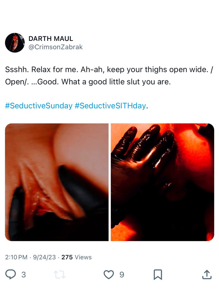 CrimsonZabrak's tweet photo. Ssshh. Relax for me…
——
#NSFWMaul.
#SeductiveSunday #SeductiveSITHday. https://t.co/ielUCoGGOB